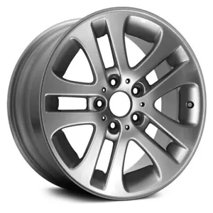 Wheel For 01-06 BMW 3 Series 17x7 Alloy Double 5-Spoke Medium Silver Offset 47mm - Picture 1 of 1