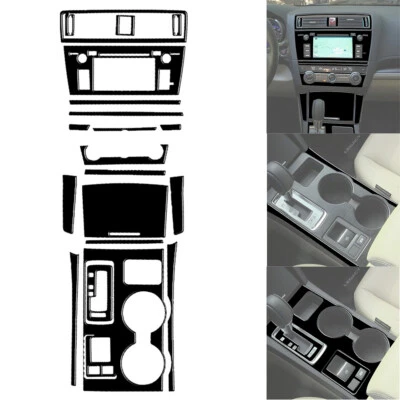 21PC ABS Gloss Black Interior Trim Center console For Subaru Outback 2015-2017 Foto 1 de 4