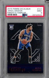 2015 Panini Excalibur Jahil Okafor Knight's Templar PSA 9 RC