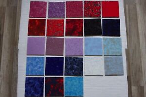 Retro Fliesen 15 x 15 cm 70er Jahre rot violett  blau Viele Muster zur Auswahl