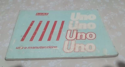 FIAT UNO CS  LIBRETTO USO E MANUTENZIONE  ORIGINALE Con Allegato - Immagine 1 di 4