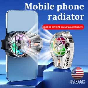 Portable Cell Phone Cooler Rechargeable Game Mobile Phone Radiator Cooling Fan - Picture 1 of 23