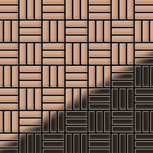 Mosaico azulejo macizo metal cobre laminado cobre 1,6 mm fuerte tejido de baloncesto-CM - Imagen 1 de 3
