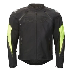 GENUINE TRIUMPH TRIPLE SPORT TRITECH FLUO MOTORCYCLE JACKET MTES24003-M - Picture 1 of 1