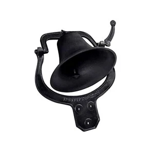 14'' Large Heavy Cast Iron Dinner Bell Antique Vintage Style Farmhouse Manual... - Picture 1 of 9