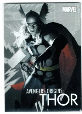 MARVEL 2014 MARVEL UNIVERSE AVENGERS ORGINS INSERT AO4 THOR - Image 1 of 2