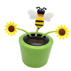 Solar betriebene Blumen insekt Schütteln Puppe Spielzeug Heim dekoration Auto