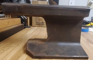 Vintage 15LB 12oz Anvil Made from Railroad Rail Train Track Old Blacksmith Tool - Picture 1 of 6