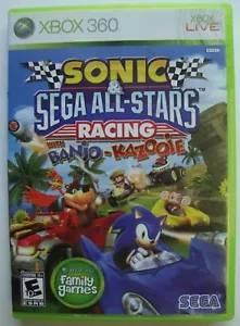 SONIC & SEGA ALL-STARS RACING WITH BANJO KAZOOIE XBOX 360 MICROSOFT VIDEO GAME - Picture 1 of 4