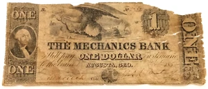 GA $1   AUGUSTA  Georgia  The Mechanics Bank  1850s  Haxby  GA-60 G4a - Picture 1 of 2
