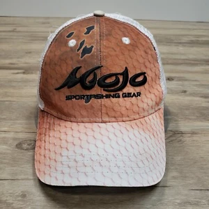 Mojo Sport Fishing Gear Hat Cap Snapback Finny Redfish Print Mojo Sportswear Adj - Picture 1 of 10