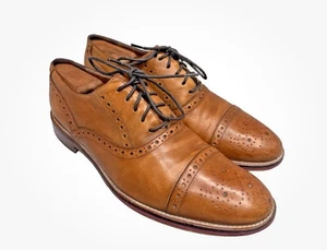 Scarpe eleganti Johnston & Murphy Conard Cap Toe Oxford da uomo 9 in pelle marrone - Foto 1 di 10