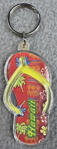 Llavero chancla Surf Hawaii recuerdo costa regalos llavero rojo de colección - Imagen 1 de 2