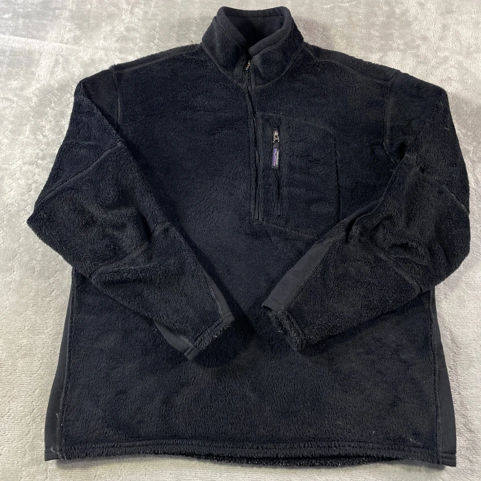Suéter Polar Regulador Patagonia Para Hombre Grande Negro Polartec Años 90 EE. UU. Foto 1 de 4