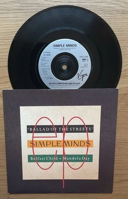 SIMPLE MINDS - BELFAST CHILD / MANDELA DAY - 1989  VIRGIN - Image 1 of 2
