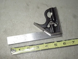 vintage Millers Falls Greenfield Mass 6'' combination square good user tool - Picture 1 of 20