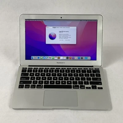 Apple MacBook Air A1465 2015 11" 1.6 GHz Core i5 8 GB RAM 120GB SSD macOS 12.7.6 - Image 1 of 4