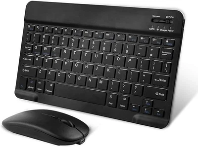 Universal Ultra-Slim Keyboard Wireless Mouse Standard Layout Comfort Button NEW - Image 1 of 4