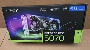 PNY GeForce RTX 5070 ARGB Overclocked Triple Fan Graphics Card - Bild 1 von 8