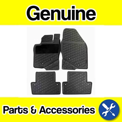 Genuine Volvo S60, S60 CC (11-) Rubber Floor Mats (RHD Auto Colour: Off Black) - Image 1 of 4