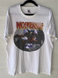 Vtg 90s Wolverine X Men Marvel Comic Images 1990 Shirt L Rare Graphic Licensed - Picture 1 of 6