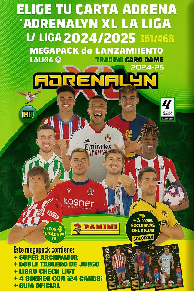 ELIGE TU CARTA ADRENALYN XL LA LIGA 2024/25 PANINI PARTE 2 361/478 BALON DE ORO - Imagen 1 de 1