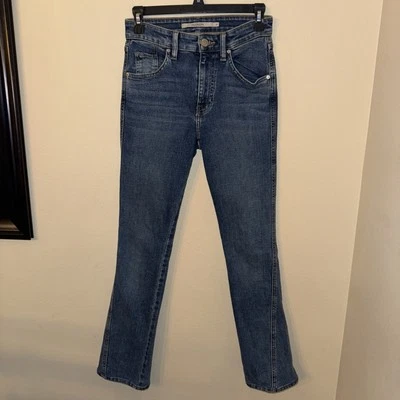 Pantalones de mezclilla premium Hudson para mujer 24 Barbara Stage azul tiro alto bebé corte bootcut Foto 1 de 4