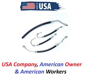 63-79 Corvette Power Steering Hose Set Kit Small Block C2 C3 4 piece kit NEW - Picture 1 of 1