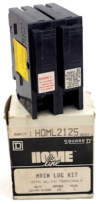 Kit de terminales principales HOML2125 Square D 125 Amp 240 voltios - Opción al día siguiente - Nuevo Foto 1 de 4