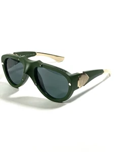 Burberry BE4433U 4138/71 Rubber Green With Gold 57 mm Sunglasses 4433 Frames - Picture 1 of 10