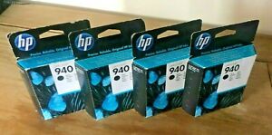 Genuine HP 940 MULTIPACK - 4x BLACK INKKS / PRO 8000 8500 (INC VAT) BOXED