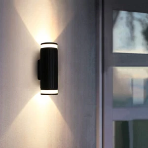 COB LED Arriba Abajo Luz de Pared Exterior Impermeable Porche Lámpara Accesorio Iluminación de Jardín - Imagen 1 de 13