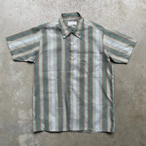 Vintage Sears Roebucks Perma-Prest Shirt Light Cotton Blend Size Small USA Made - Picture 1 of 7