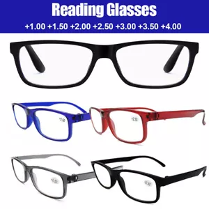 4PK Mens Womens Unisex Unbreakable Reading Glasses Blue Light Blocking Readers - Picture 1 of 13