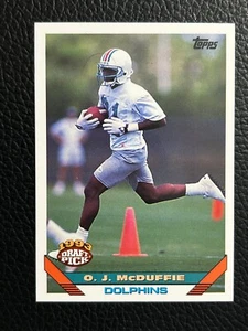 Topps #326 O.J. 1993 McDuffie DPK, RC - Dolphins casi nuevo/como nuevo - Imagen 1 de 2