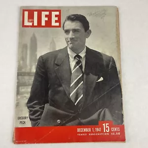 Life Magazine 1947 December 1, Royal Wedding of Princess Elizabeth, Gregory Peck - Picture 1 of 19