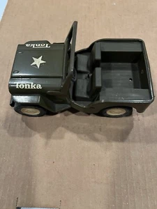 VTG Tonka Military Army Green Jeep Folding Windshield 1960 6 1/2 “ long clean - Picture 1 of 10