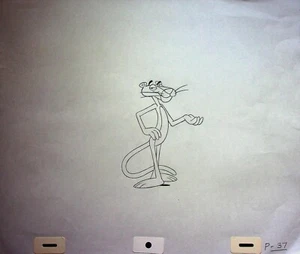 Lápiz dibujado a mano The Pink Panther 2 películas BOB KURTZ producción de apertura - Imagen 1 de 2
