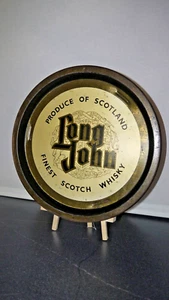 RARE Vintage long John whiskey Metal beer tray Distressed 12.5 inch - Picture 1 of 3