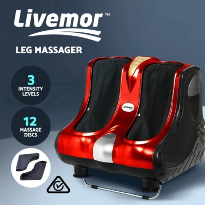 Livemor Foot Massager Massagers Shiatsu Roller Ankle Calf Leg Kneading Red - image 1 of 4