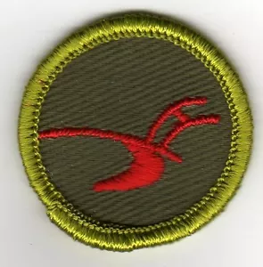 Agriculture Merit Badge, Type F Rolled Edge Khaki Twill (1961-68), Mint! - Picture 1 of 1