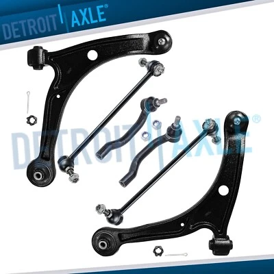 6pc Front Lower Control Arms Sway Bars Kit for 2001 - 2005 Acura MDX Honda Pilot - Image 1 of 4