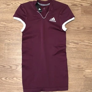 New Boys Football Adidas Large Kids Youth Burgundy Red Paded Jersey - Picture 1 of 7