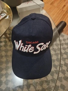 Chicago White Sox '47 Brand Retro Script Cooperstown Blue & Red Snapback Hat Cap - Picture 1 of 3