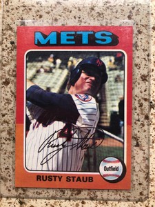 1975 Topps #90 RUSTY STAUB—-NM/MT OR BETTER—-TOUGH CARD—--* Rocky's Dugout *