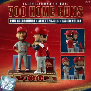 Albert Pujols & Molina & Goldschmidt St Louis Cardinals 700 Home Run Bobblehead! - Picture 1 of 7