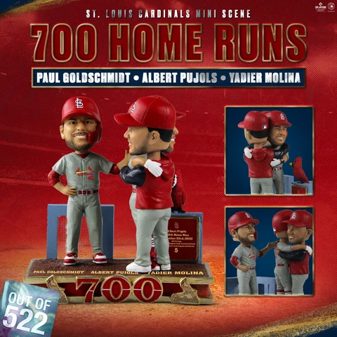 Albert Pujols & Molina & Goldschmidt St Louis Cardinals 700 Home Run Bobblehead! Cover