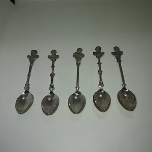 VINTAGE 1960'S PRIME MINISTERS OF CANADA SOUVENIR SPOONS - 5 DIFFERENT - Picture 1 of 4