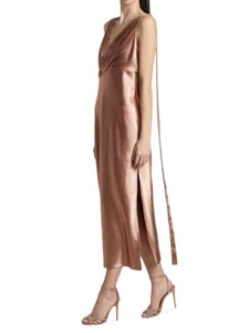 JASON WU Collection Luxe Shine Crepe Midi Cocktail Dress Size 6 Retail $1195. - Picture 1 of 12