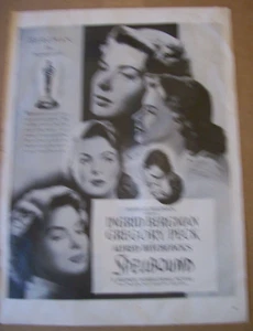 Original Alfred Hitchcock's Spellbound Magazine Ad with Ingrid Bergman - Picture 1 of 1